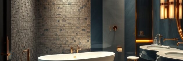 Styl glamour w łazience: jak stworzyć elegancką i funkcjonalną przestrzeń z blaskiem i umiarem