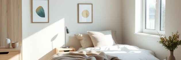 Styl skandynawski w sypialni: jak połączyć minimalizm z przytulnością i funkcjonalnością