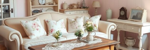 Styl shabby chic: jak dobierać kolory i dodatki, by stworzyć przytulne wnętrze z duszą vintage