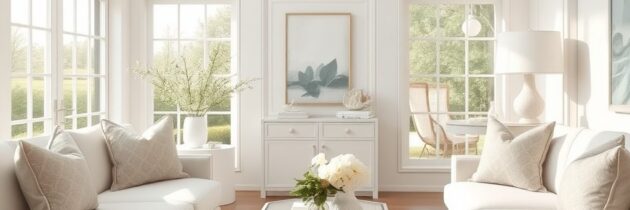 Styl Hampton: jak dobrać paletę kolorów, by stworzyć świeże i eleganckie wnętrze