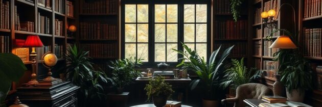 Styl Dark Academia we wnętrzach: jak stworzyć tajemniczą i intelektualną atmosferę krok po kroku