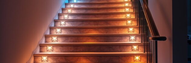 Oświetlenie schodów w domu: jak wybrać i zaplanować bezpieczne oraz estetyczne rozwiązania LED