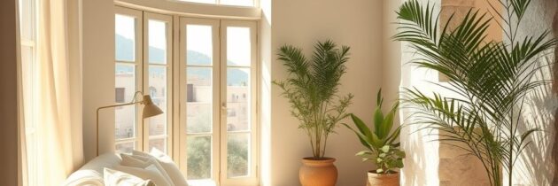 Styl śródziemnomorski we wnętrzach: jak stworzyć jasną, naturalną przestrzeń pełną ciepła i lekkości