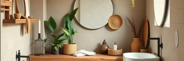 Styl boho w łazience: jak połączyć naturalne materiały, kolory ziemi i funkcjonalność dla trwałego efektu