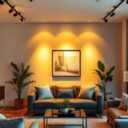 Oświetlenie szynowe do salonu: jak wybrać i ustawić system dla komfortu i stylu