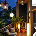 Oświetlenie balkonu i tarasu: jak wybrać lampy łączące styl, funkcjonalność i oszczędność