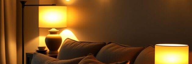 Oświetlenie nastrojowe w salonie: jak stworzyć przytulną i wielowymiarową atmosferę dzięki warstwom światła