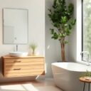 Styl nowoczesny w łazience: jak połączyć minimalizm, funkcjonalność i naturalne materiały w praktyce