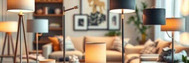 Lampy stojące do salonu: jak wybrać funkcjonalne oświetlenie dopasowane do stylu i przestrzeni