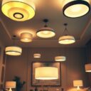 Lampy sufitowe do salonu: jak wybrać styl, rozmiar i światło dla harmonii wnętrza