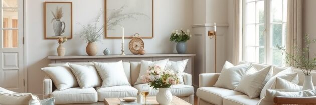 Salon w stylu prowansalskim: jak stworzyć przytulną i elegancką przestrzeń z naturalnym urokiem