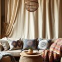 Styl boho w tekstyliach: wybór naturalnych tkanin, które tworzą swobodną i przytulną przestrzeń