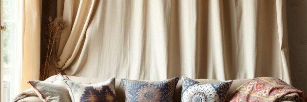 Styl boho w tekstyliach: wybór naturalnych tkanin, które tworzą swobodną i przytulną przestrzeń