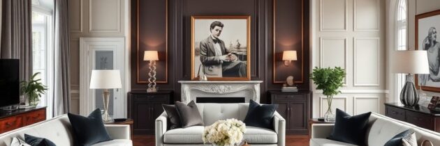 Styl modern classic w salonie: jak połączyć elegancję z funkcjonalnością i harmonią wnętrza