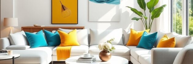 Styl nowoczesny w kolorach: jak łączyć stonowane barwy z wyrazistymi akcentami dla ponadczasowej aranżacji