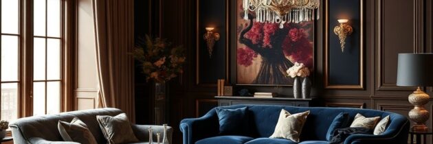 Styl glamour w salonie: jak łączyć luksusowe materiały, kolory i oświetlenie dla eleganckiego efektu