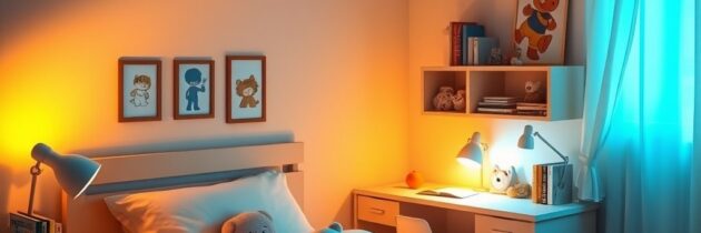 Barwa światła do pokoju dziecka: jak dobrać oświetlenie wspierające sen, naukę i bezpieczeństwo