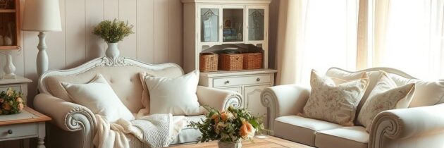 Styl shabby chic w praktyce: kluczowe cechy i zasady tworzenia przytulnych wnętrz